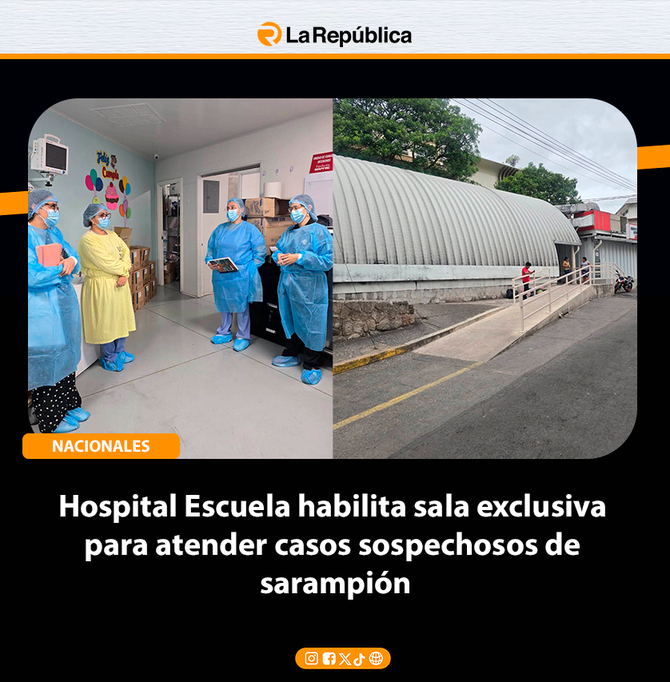 Hospital Escuela habilita sala exclusiva para atender casos sospechosos de sarampión - Cover Image